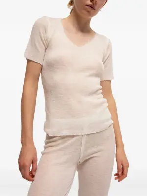 Топ Barbara с V-образным вырезом