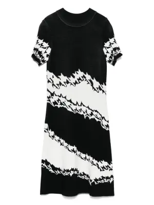 Платье миди с принтом