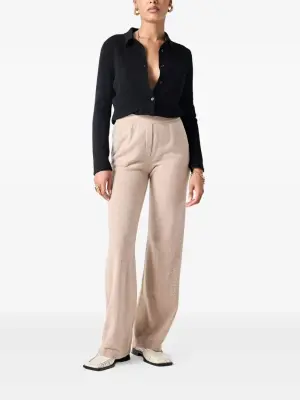 Вязаные брюки с боковыми карманами