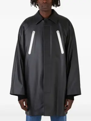 Пальто на молнии с рукавами реглан