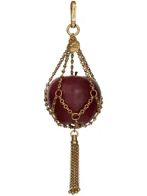 Сумка в виде яблока с цепочками