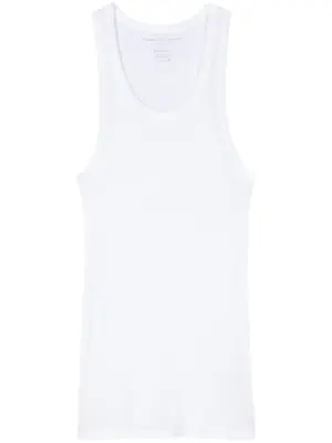 Полупрозрачный топ в рубчик