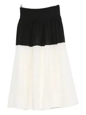 Юбка миди в двух тонах