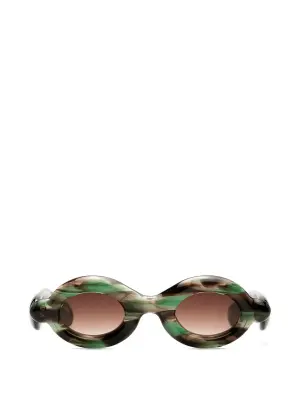 Солнцезащитные очки-round-frame Pebble Safari Tortoise RX