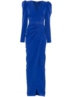 Вечернее платье с поясом