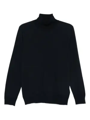свитер из шерсти мериноса с высоким воротником
