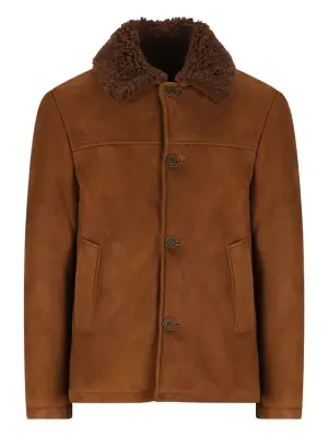 Куртка с воротником из овчины