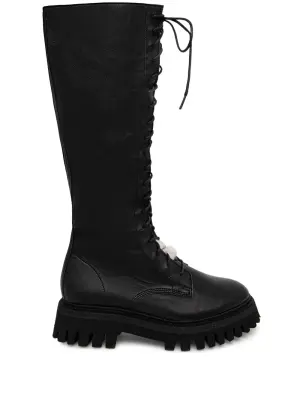 Кожаные ботинки