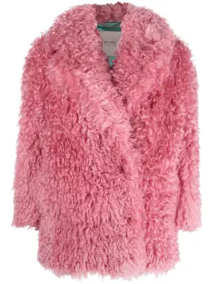 Шуба из шерпы с запахом