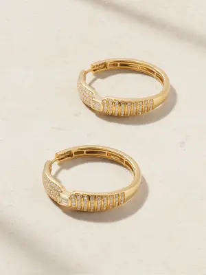 Серьги-кольца Adiré из золота 18 карат с бриллиантами
