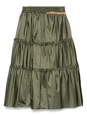 Ярусная юбка миди