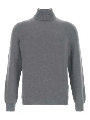 Кашемировый свитер с высоким воротником