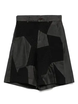 Габардиновые шорты в технике пэчворк