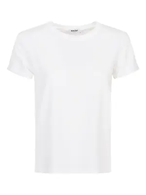 Футболка с круглым вырезом и короткими рукавами