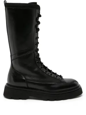 Высокие ботинки на шнуровке