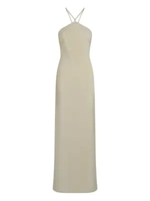 Пляжное платье с вырезом халтер