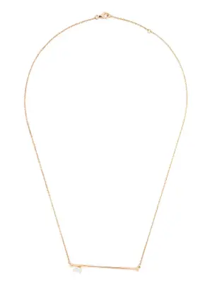 Колье Serti sur Vide из розового золота с подвеской