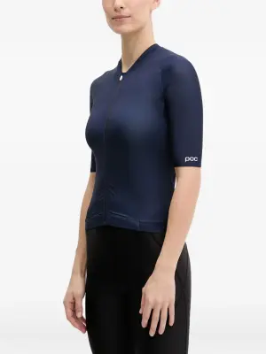 Облегающий топ на молнии с короткими рукавами