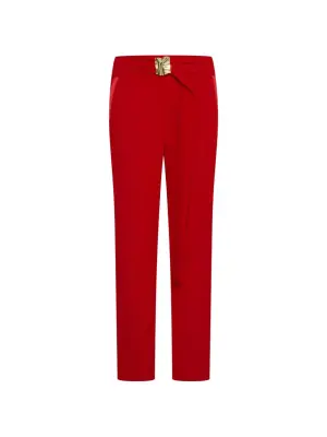 Брюки с пряжкой на поясе