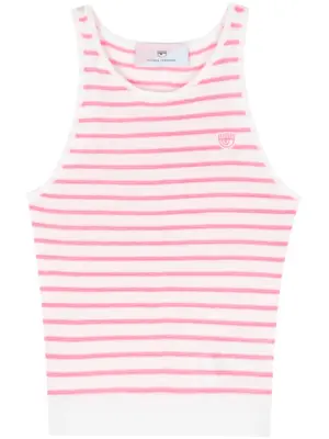 Полосатый топ с нашивкой Eyelike