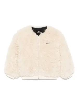 Бомбер из искусственного меха