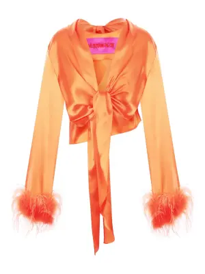 Рубашка с перьями