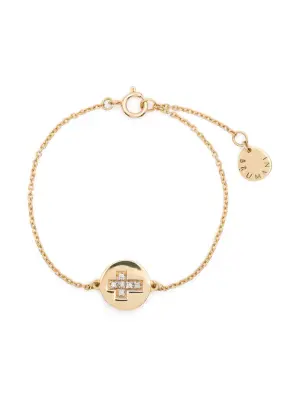 Браслет Cross из желтого золота с бриллиантами