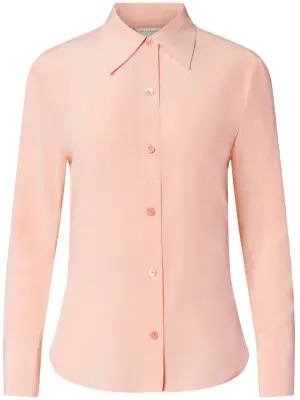 Шелковая рубашка на пуговицах