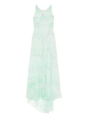 Макси-платье с бусинами