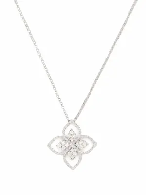 Колье Princess Flower из белого золота с бриллиантами