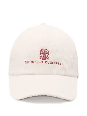 вельветовая бейсболка с вышитым логотипом