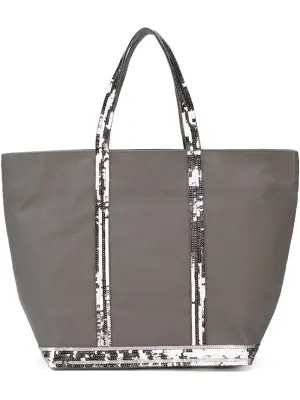 сумка-тоут с окантовкой из пайеток