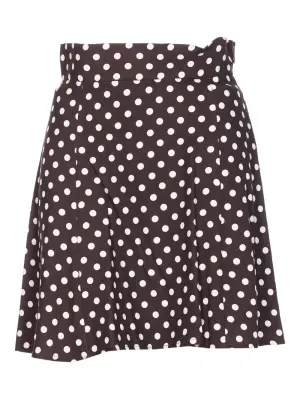 Юбка в горох на молнии