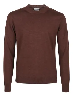 Джемпер с круглым вырезом из мериносовой шерсти