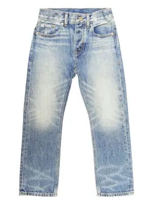 джинсы с эффектом потертости