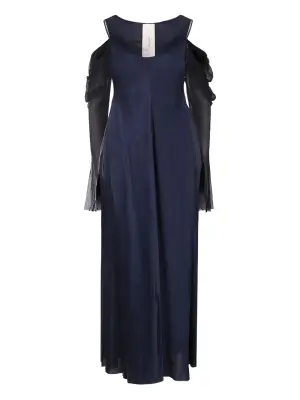 Платье макси со вставками