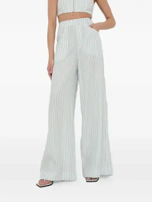 Брюки в тонкую полоску