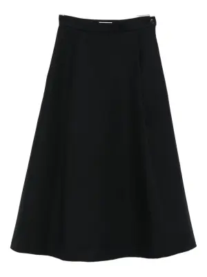 Юбка с пуговицами и складками