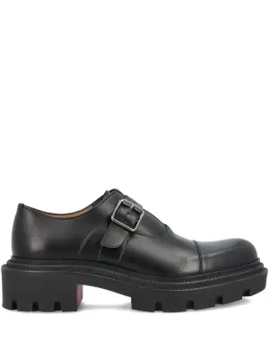 Кожаные туфли на застежке-пряжке