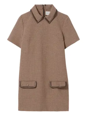 Платье в ломаную клетку