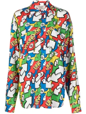 Рубашка Uno с принтом