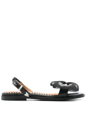 Сандалии с бантами