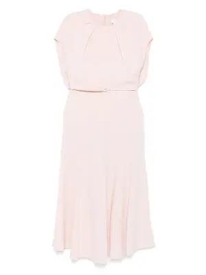 Платье миди с поясом