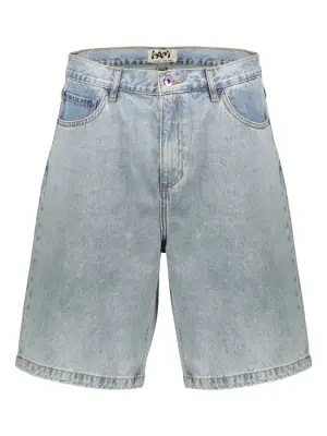 Джинсовые шорты с контрастной строчкой