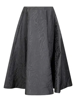 Фактурная юбка миди