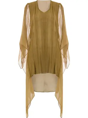 Платье с прозрачной вставкой