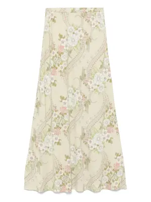 Юбка макси с принтом