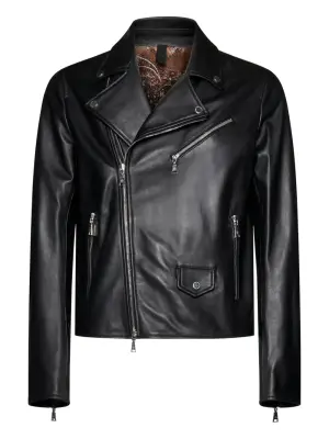 Куртка с косой молнией