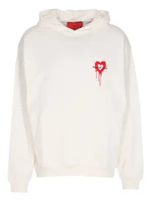 Толстовка с принтом в виде сердца