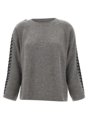 Кардиган с вышивкой и вырезом "лодочка"